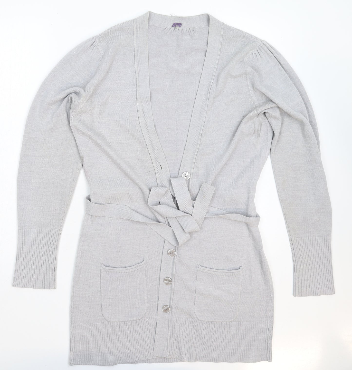 NEXT Womens Grey  Knit Cardigan Jumper Size L