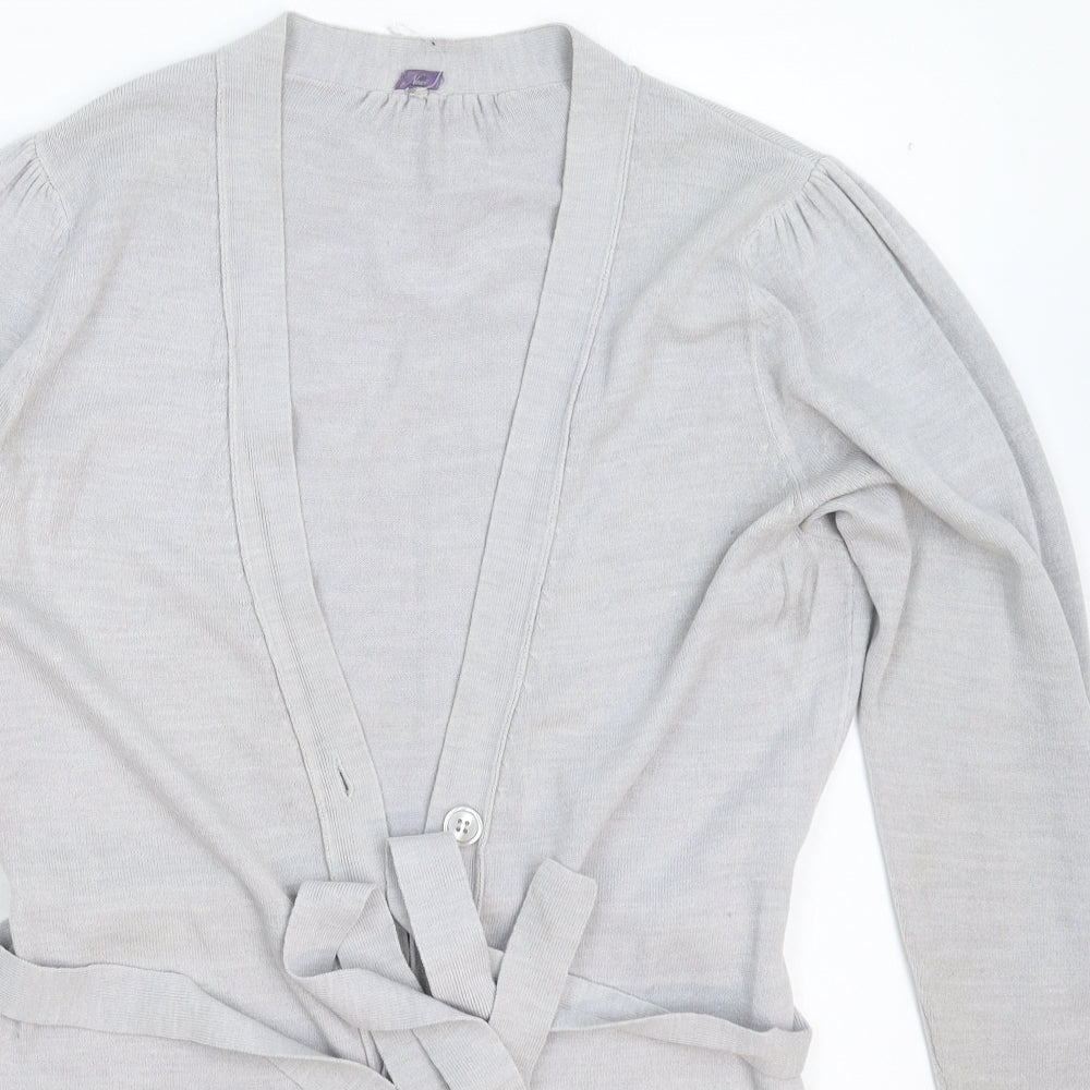 NEXT Womens Grey  Knit Cardigan Jumper Size L