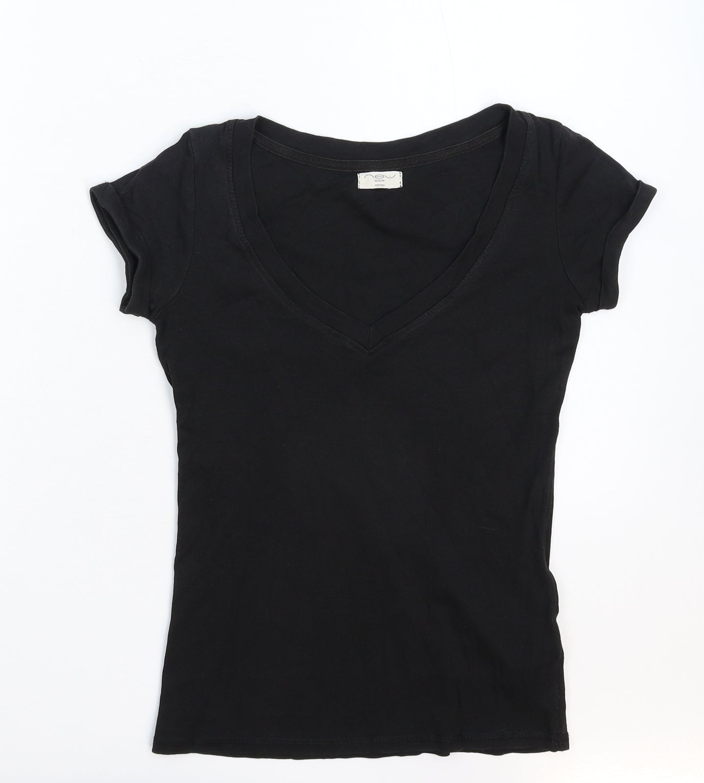New Look Womens Black   Basic T-Shirt Size 8