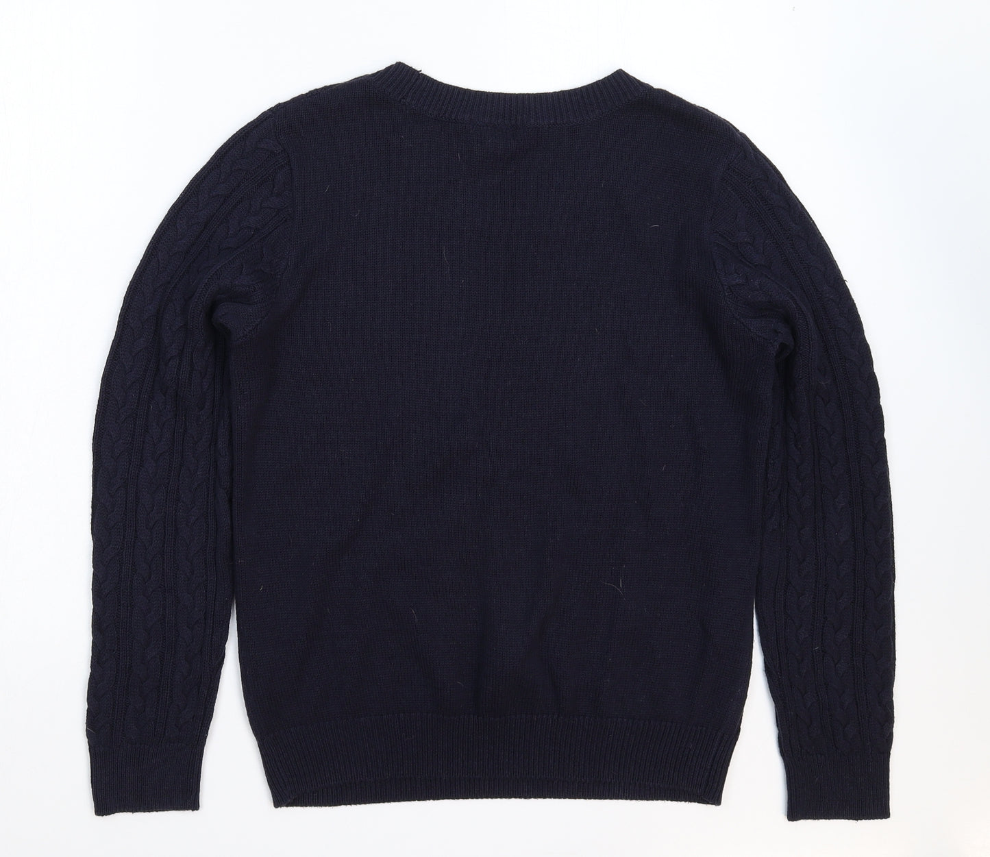 H&M Womens Blue  Knit Pullover Jumper Size M