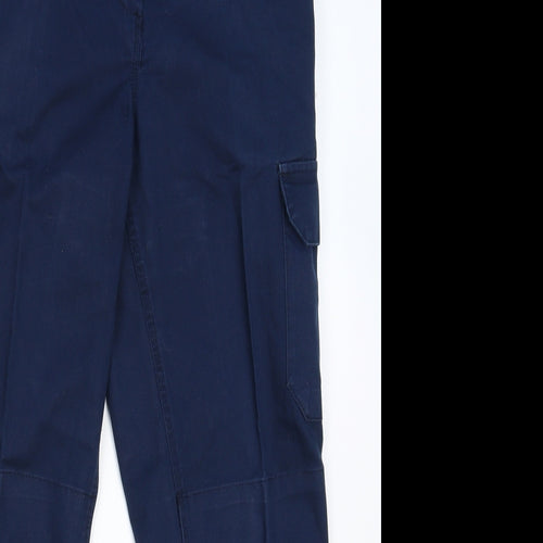 Black Knight Womens Blue   Cargo Trousers Size 10 L28 in - Workwear