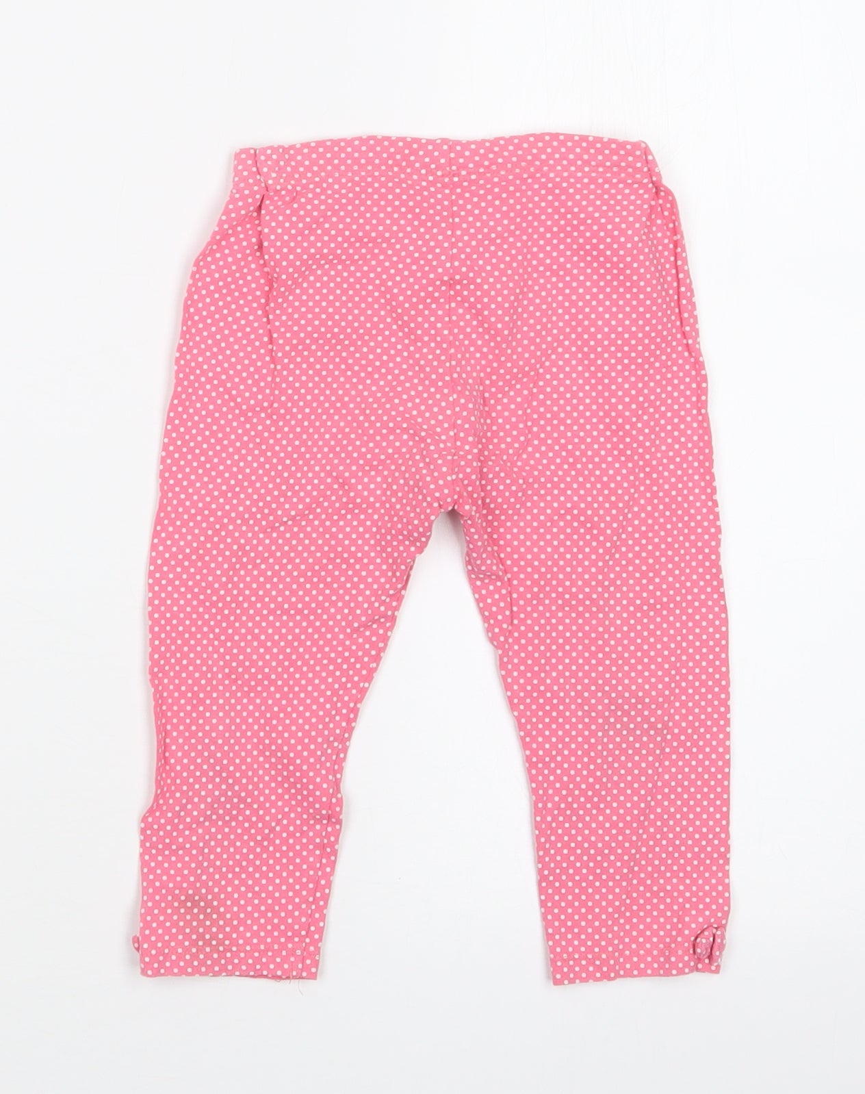 Mothercare Girls Pink Polka Dot  Carrot Trousers Size 4-5 Years - Hello Kitty
