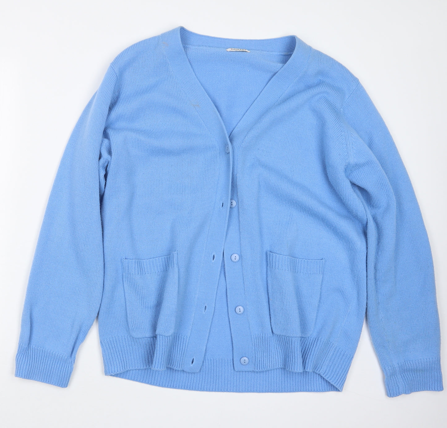 Damart Womens Blue  Knit Cardigan Jumper Size 18