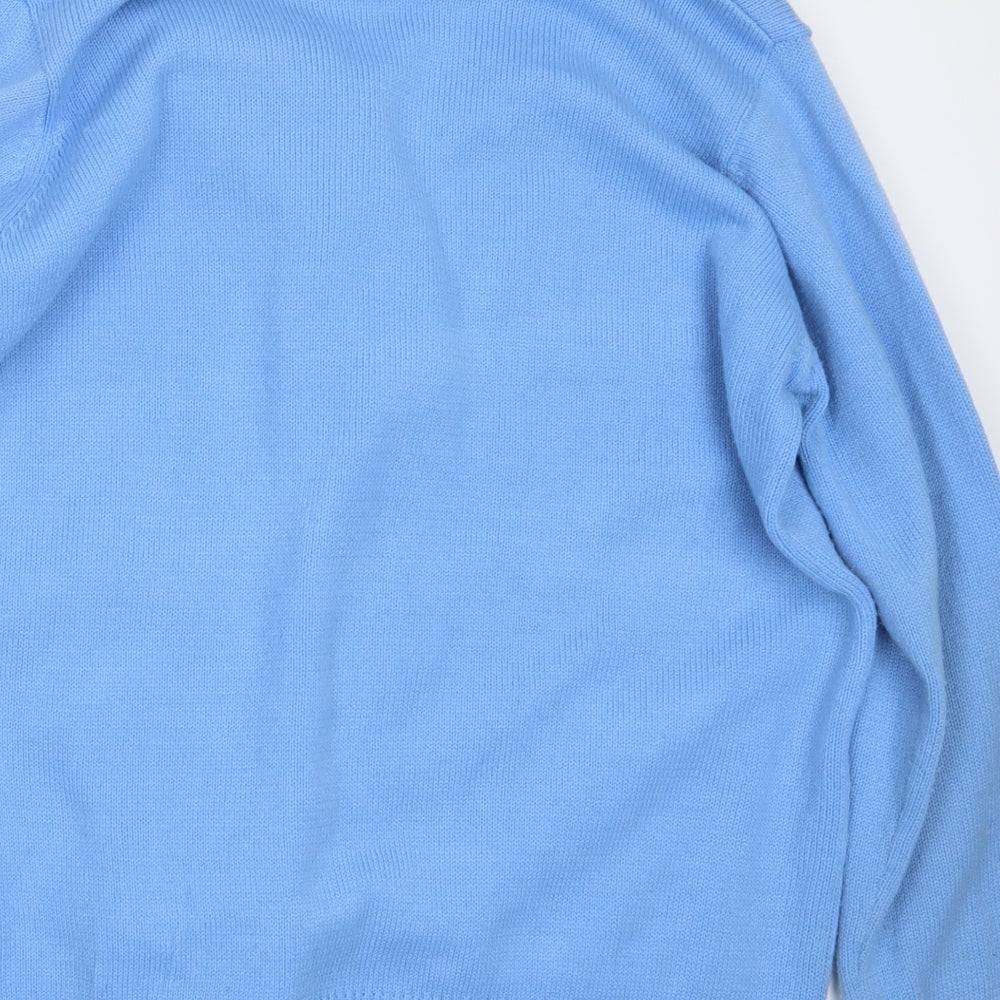 Damart Womens Blue  Knit Cardigan Jumper Size 18