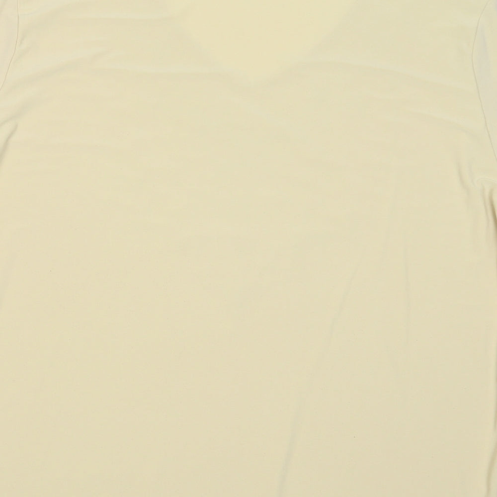 ALUST Womens Beige   Basic Blouse Size 2XL