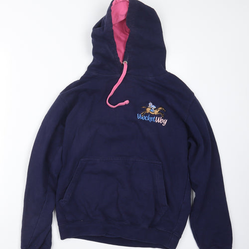 Awdis Womens Blue   Pullover Hoodie Size S