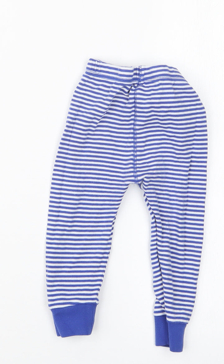 NEXT Boys Blue Striped  Capri Trousers Size 12-18 Months