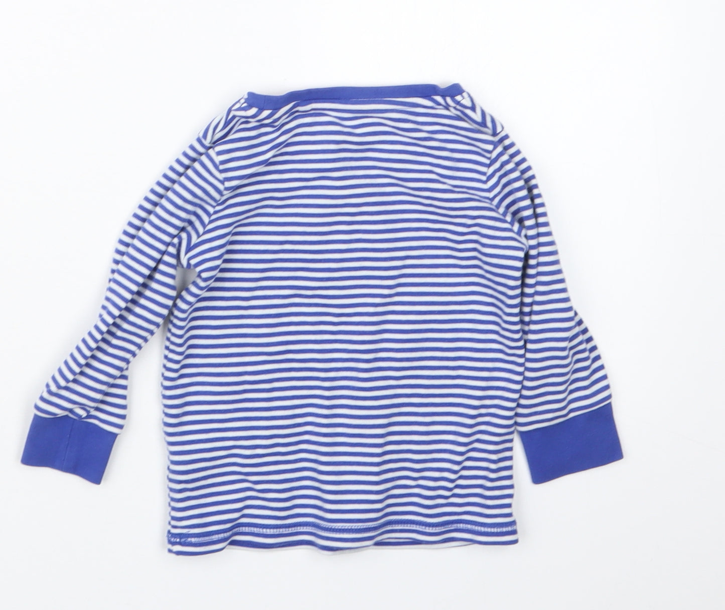 NEXT Girls Blue Striped  Babydoll Pyjama Top Size 12-18 Months