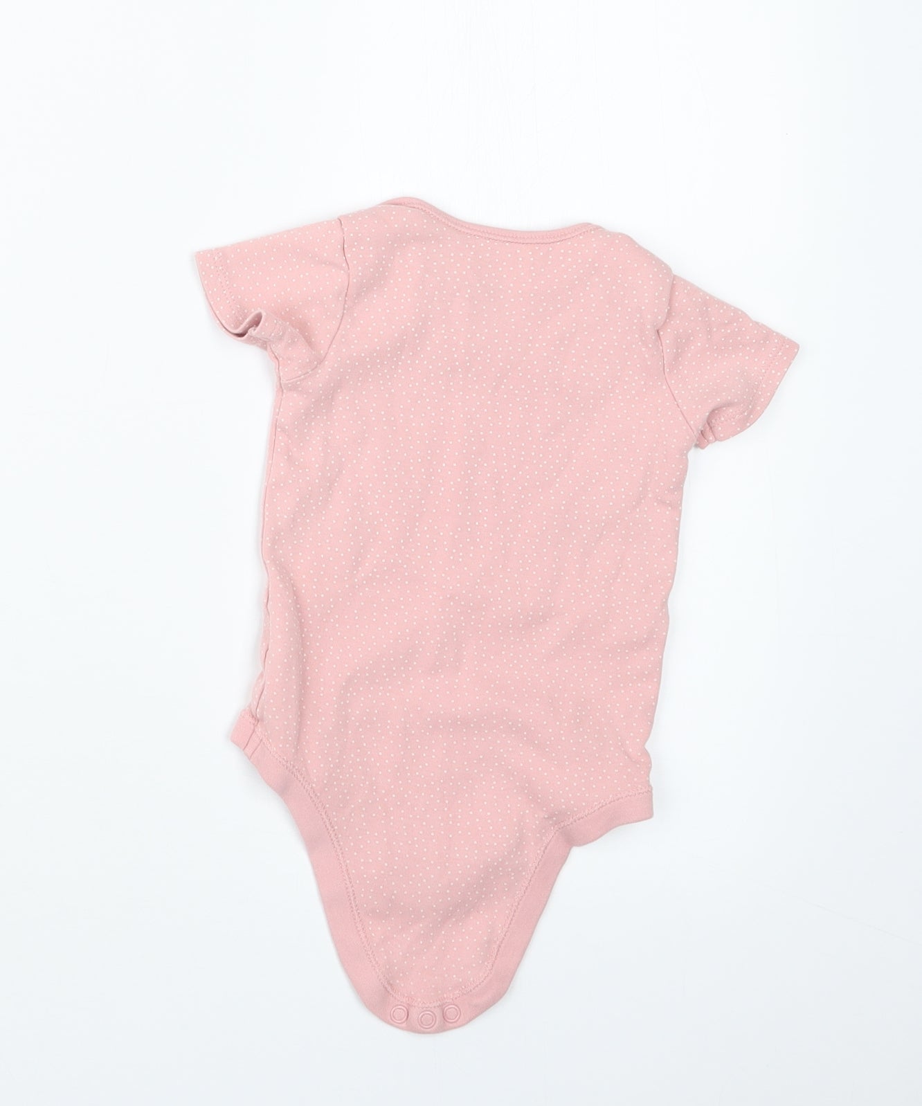 TU Girls Pink Polka Dot  Babygrow One-Piece Size 9-12 Months