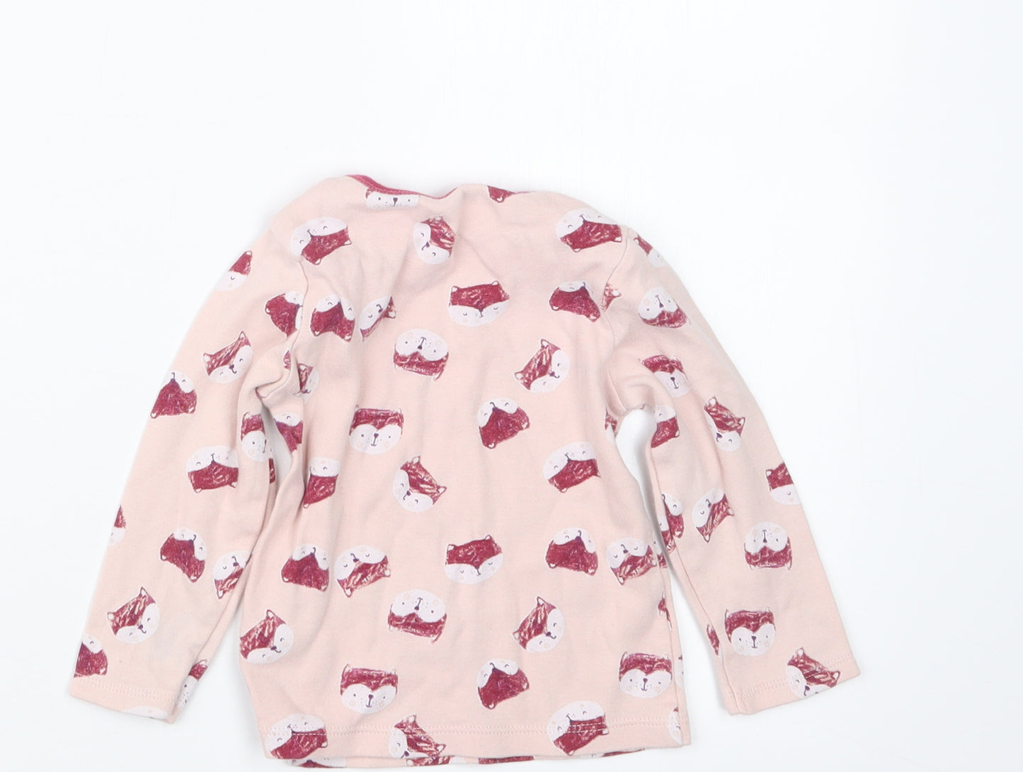 Nutmeg Girls Pink Geometric  Basic T-Shirt Size 18-24 Months