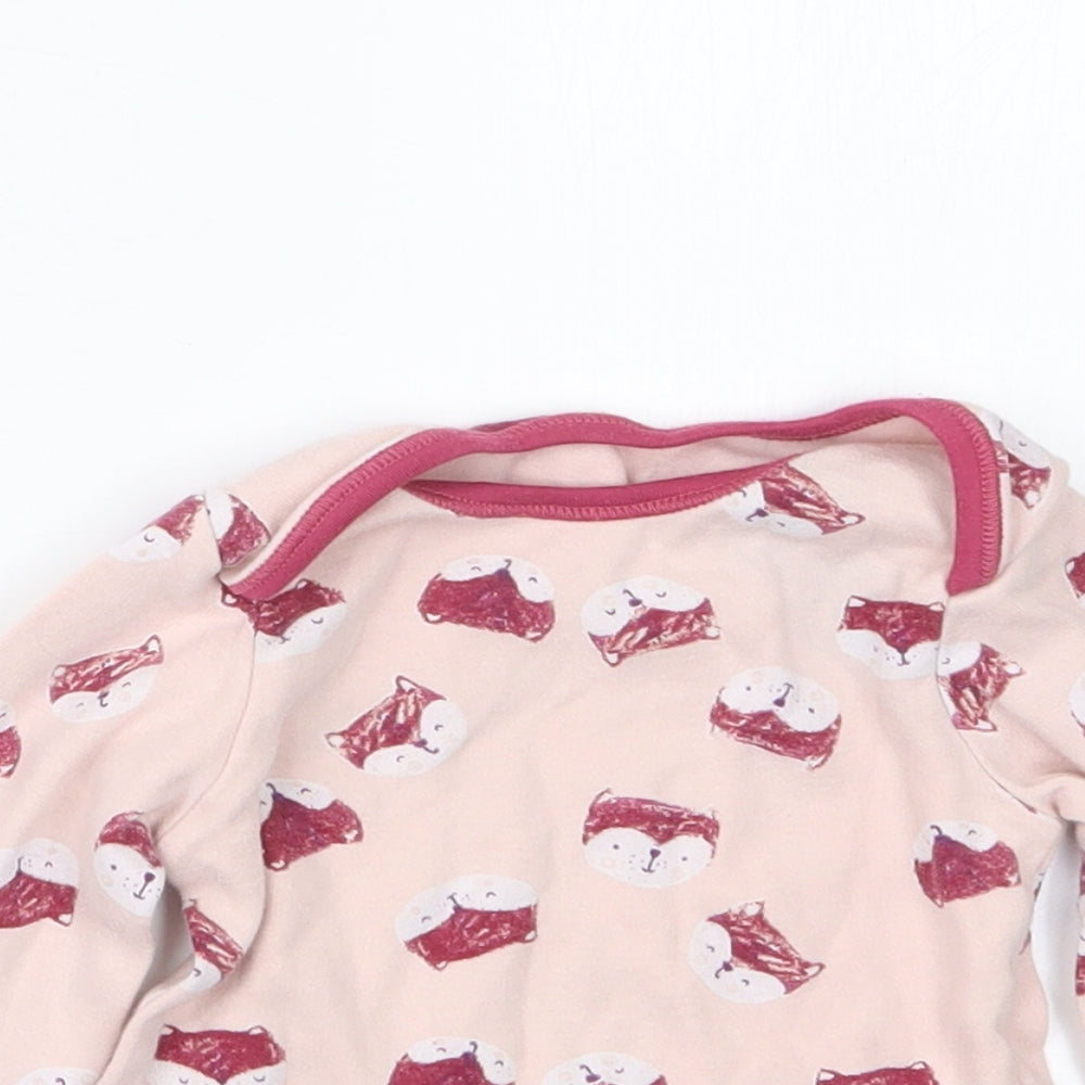 Nutmeg Girls Pink Geometric  Basic T-Shirt Size 18-24 Months