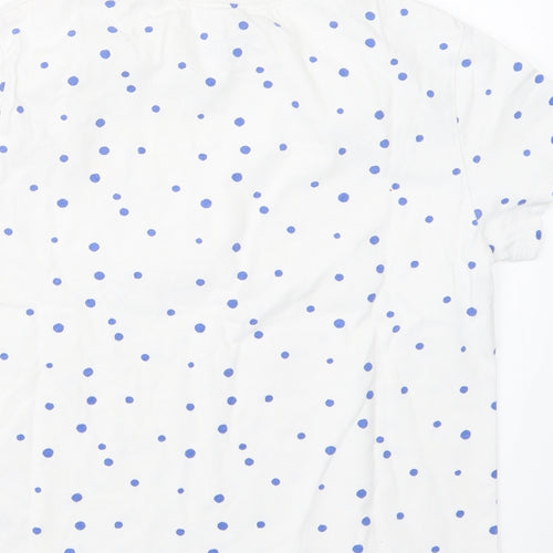 NEXT Girls Blue Polka Dot  Basic T-Shirt Size 10 Years