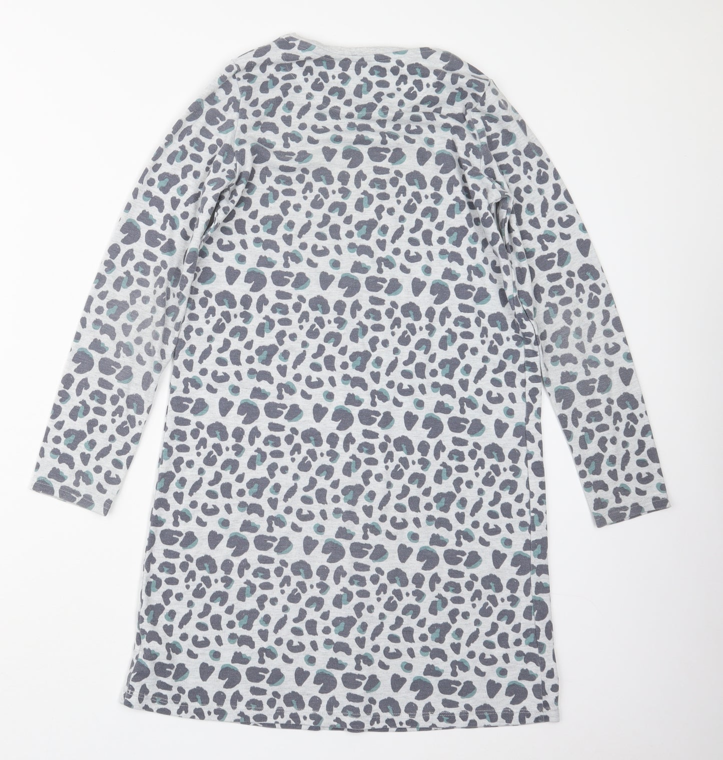 Marks and Spencer Girls Grey Animal Print  T-Shirt Dress  Size 10-11 Years