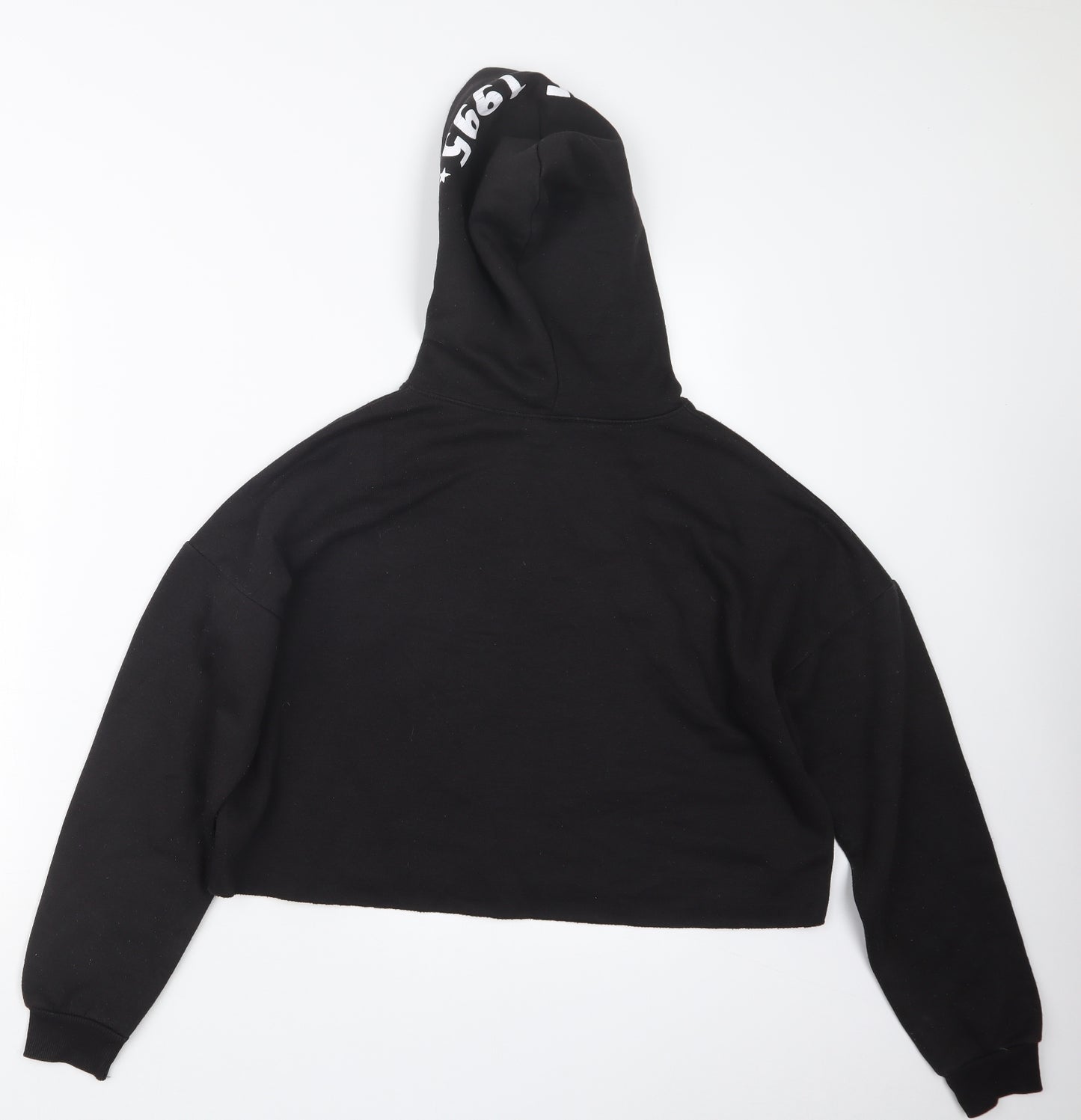 New Look Girls Black   Pullover Hoodie Size 14-15 Years