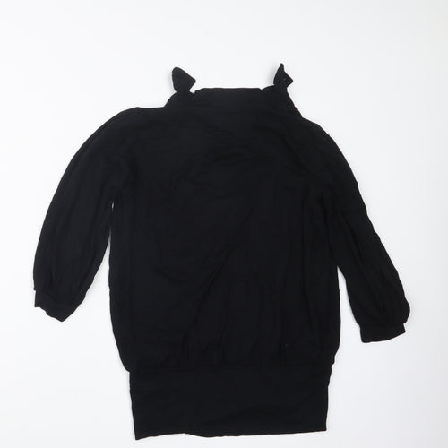 Warehouse Womens Black   Basic Blouse Size 10