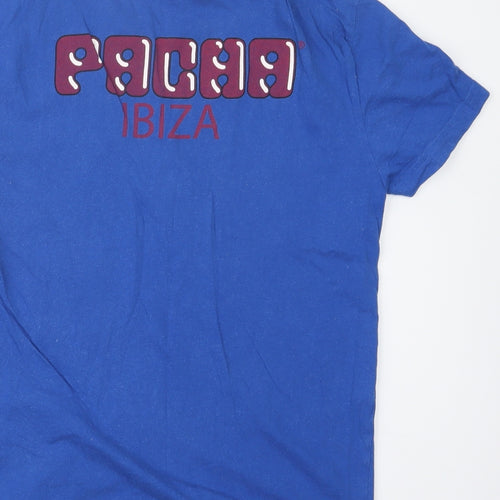 Pacha Boys Blue   Basic T-Shirt Size 13 Years