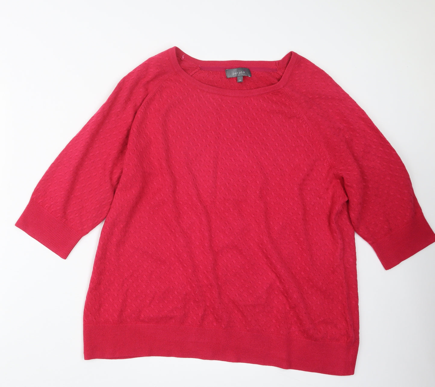 Per Una Womens Pink  Knit Pullover Jumper Size 20
