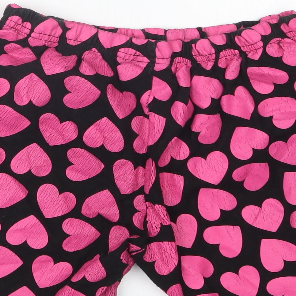 The Pyjama Factory Girls Pink Geometric  Capri Sleep Shorts Size 13-14 Years