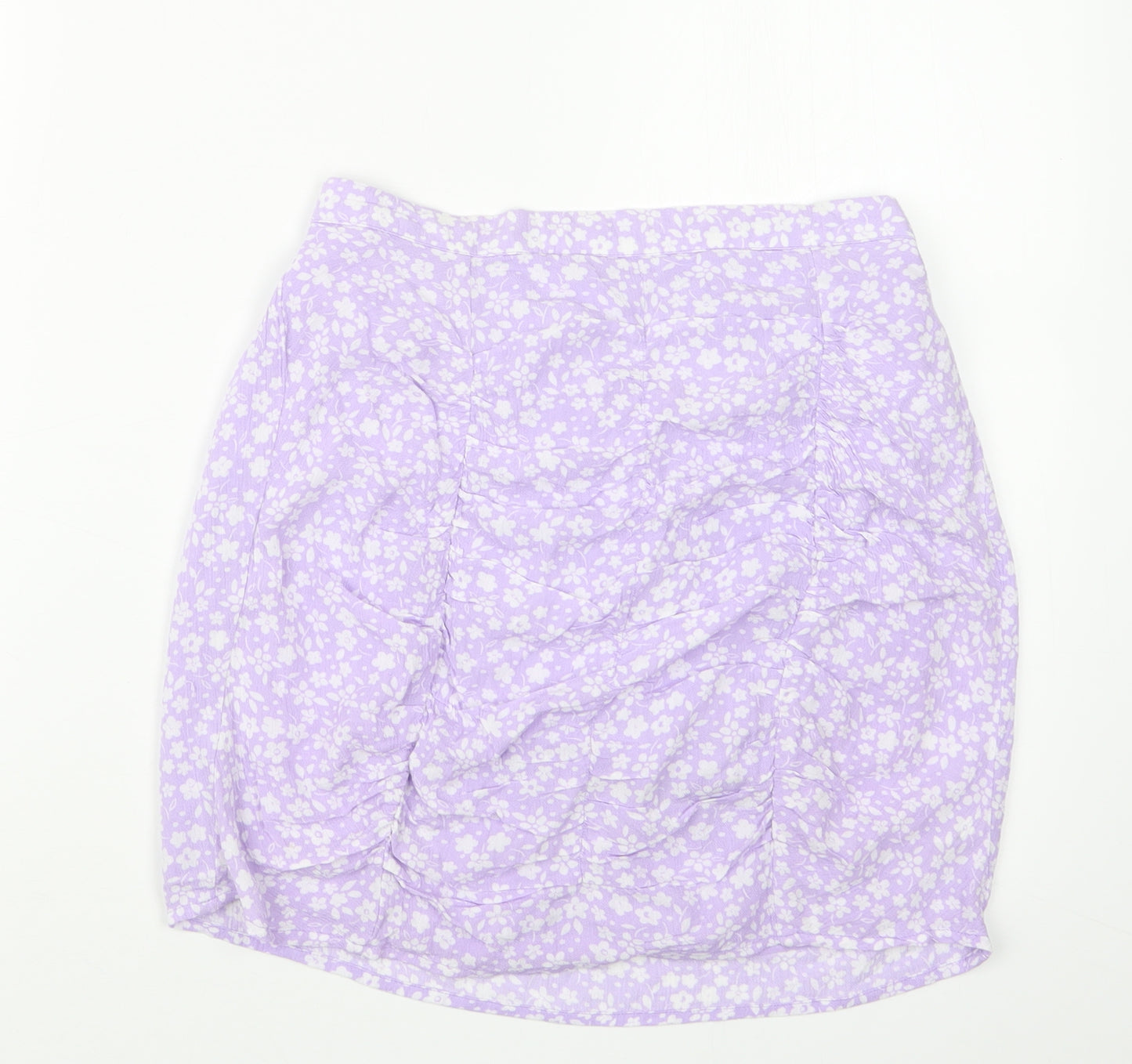 George Girls Purple Floral  Straight & Pencil Skirt Size 13-14 Years