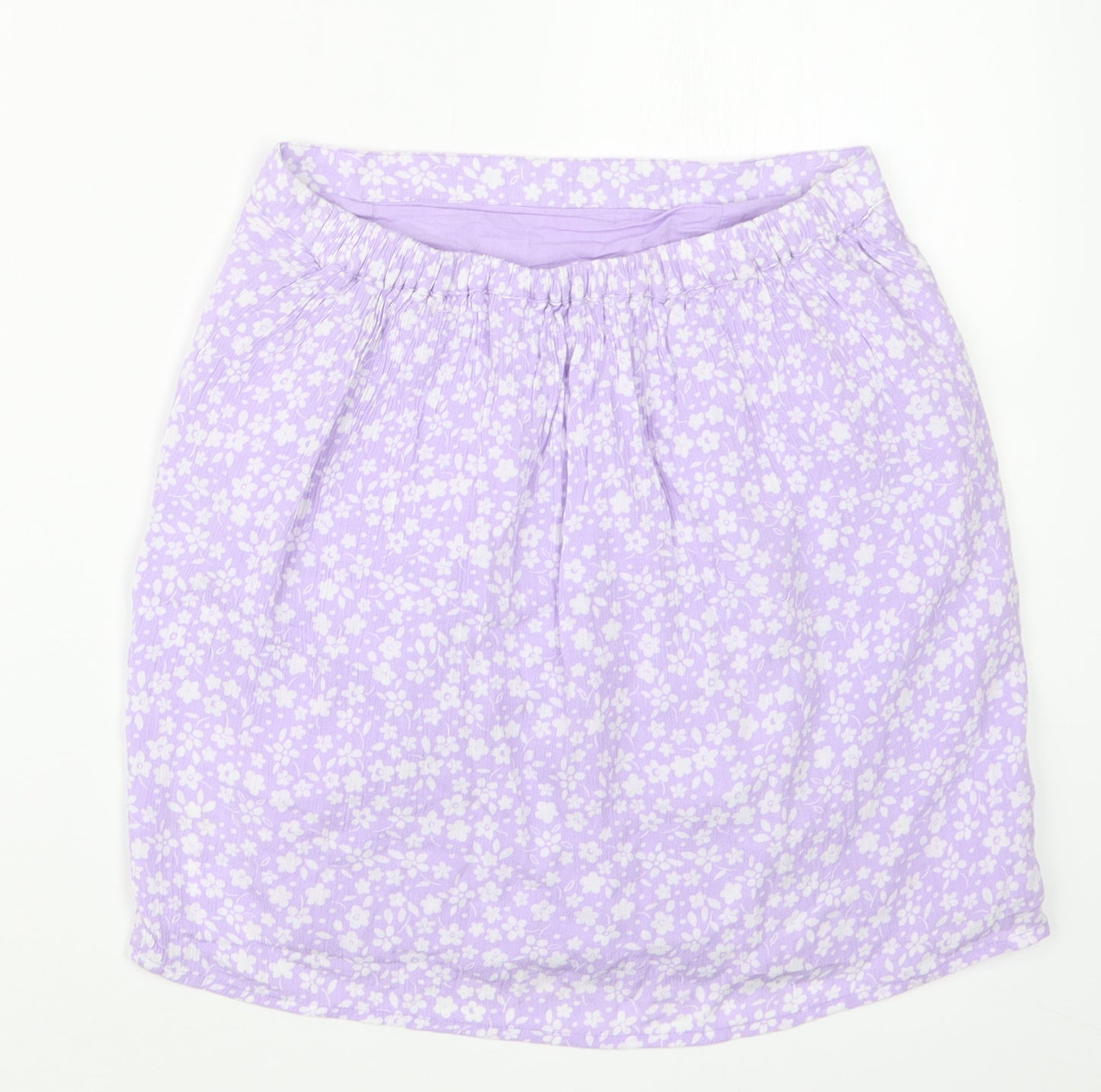 George Girls Purple Floral  Straight & Pencil Skirt Size 13-14 Years