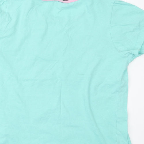 hullabaloo Girls Green Geometric  Top Pyjama Top Size 13-14 Years