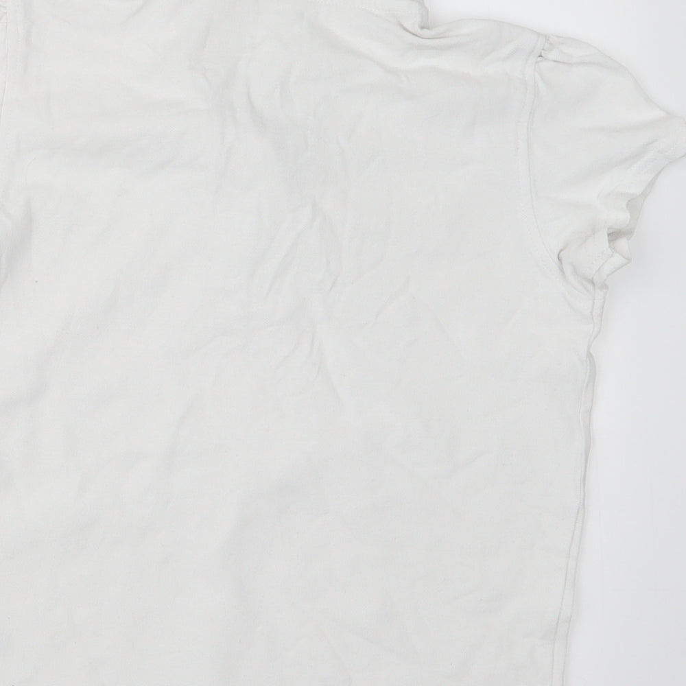 George Girls White   Basic Polo Size 10-11 Years