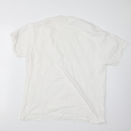 Gildan Womens White   Basic T-Shirt Size L