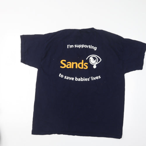 Fruit of the Loom Mens Blue    T-Shirt Size XL
