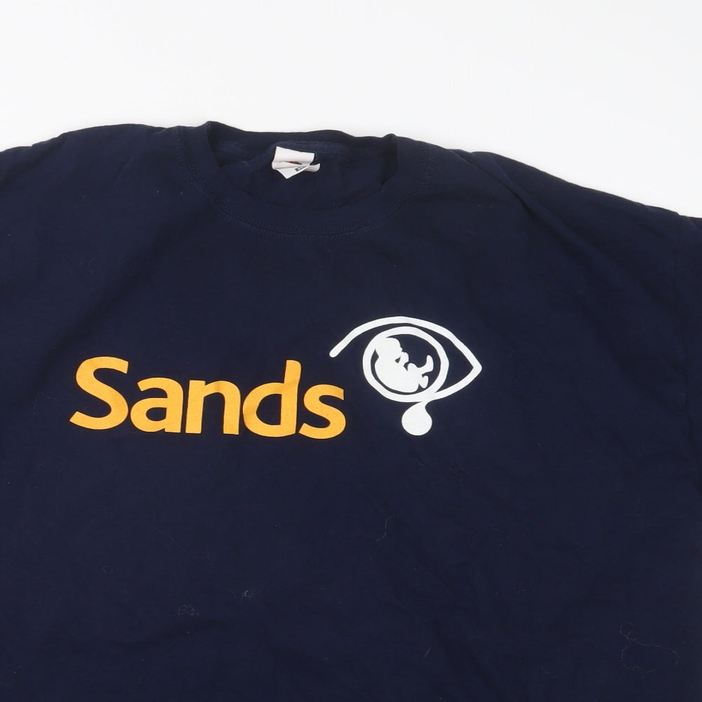 Fruit of the Loom Mens Blue    T-Shirt Size XL