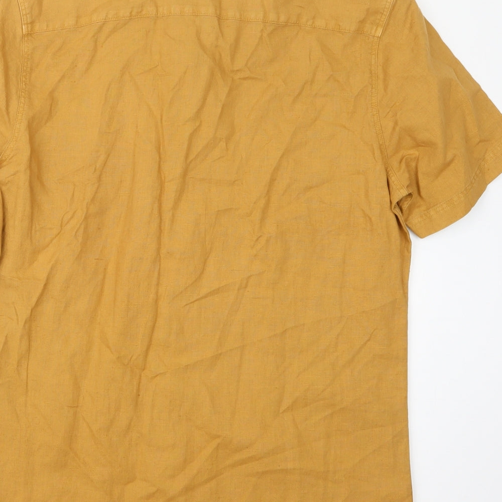 NEXT Mens Beige    Button-Up Size M