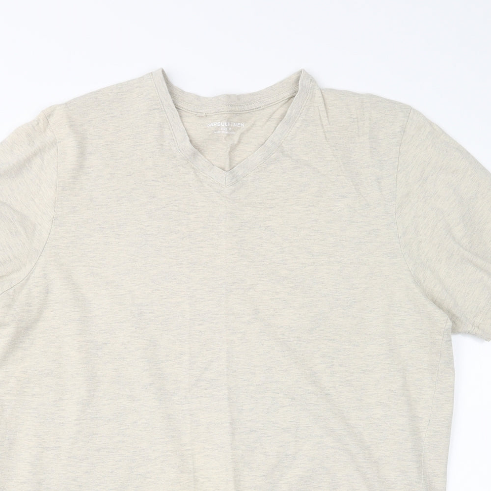 Capsule Mens Beige    T-Shirt Size M