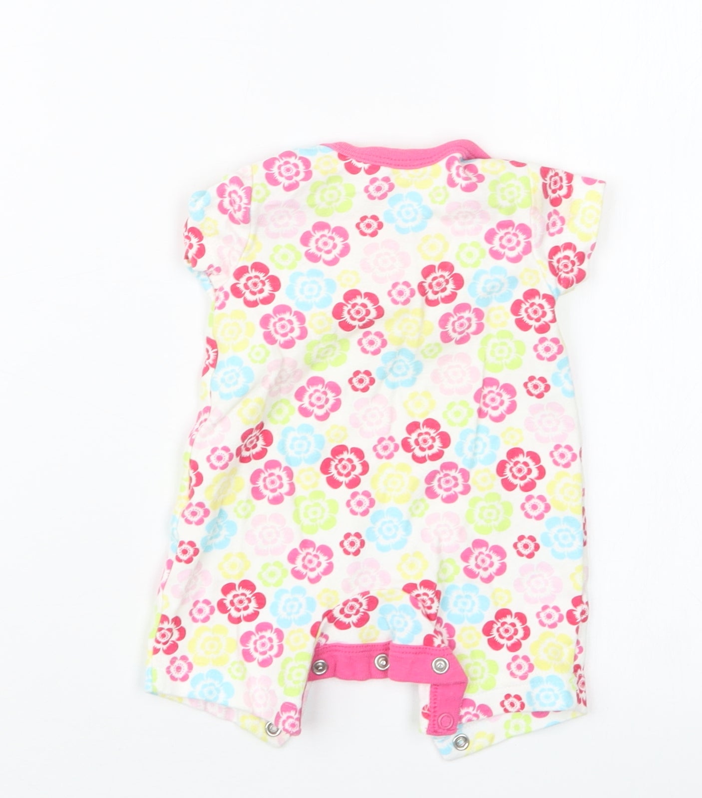 Tesco Girls Pink Geometric  Coverall Outfit/Set Size Newborn