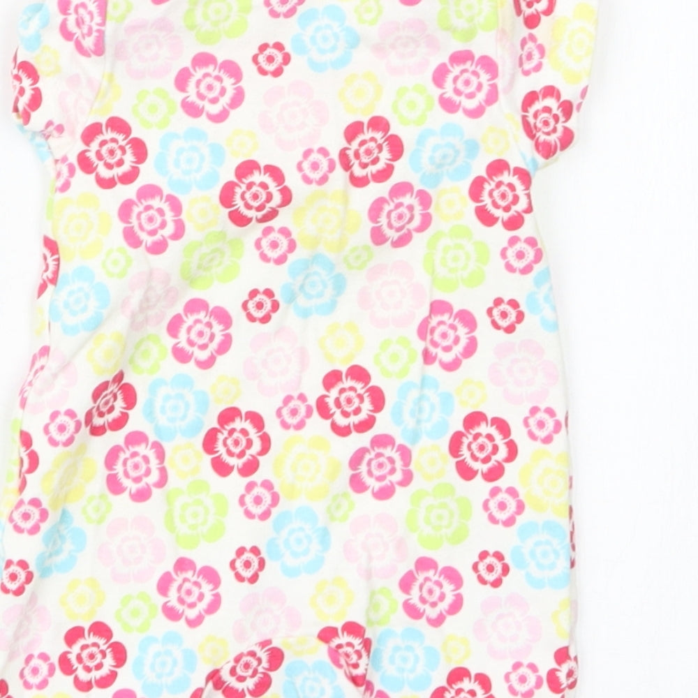 Tesco Girls Pink Geometric  Coverall Outfit/Set Size Newborn