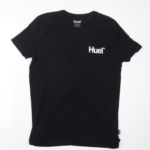 HUEL Mens Black    T-Shirt Size L