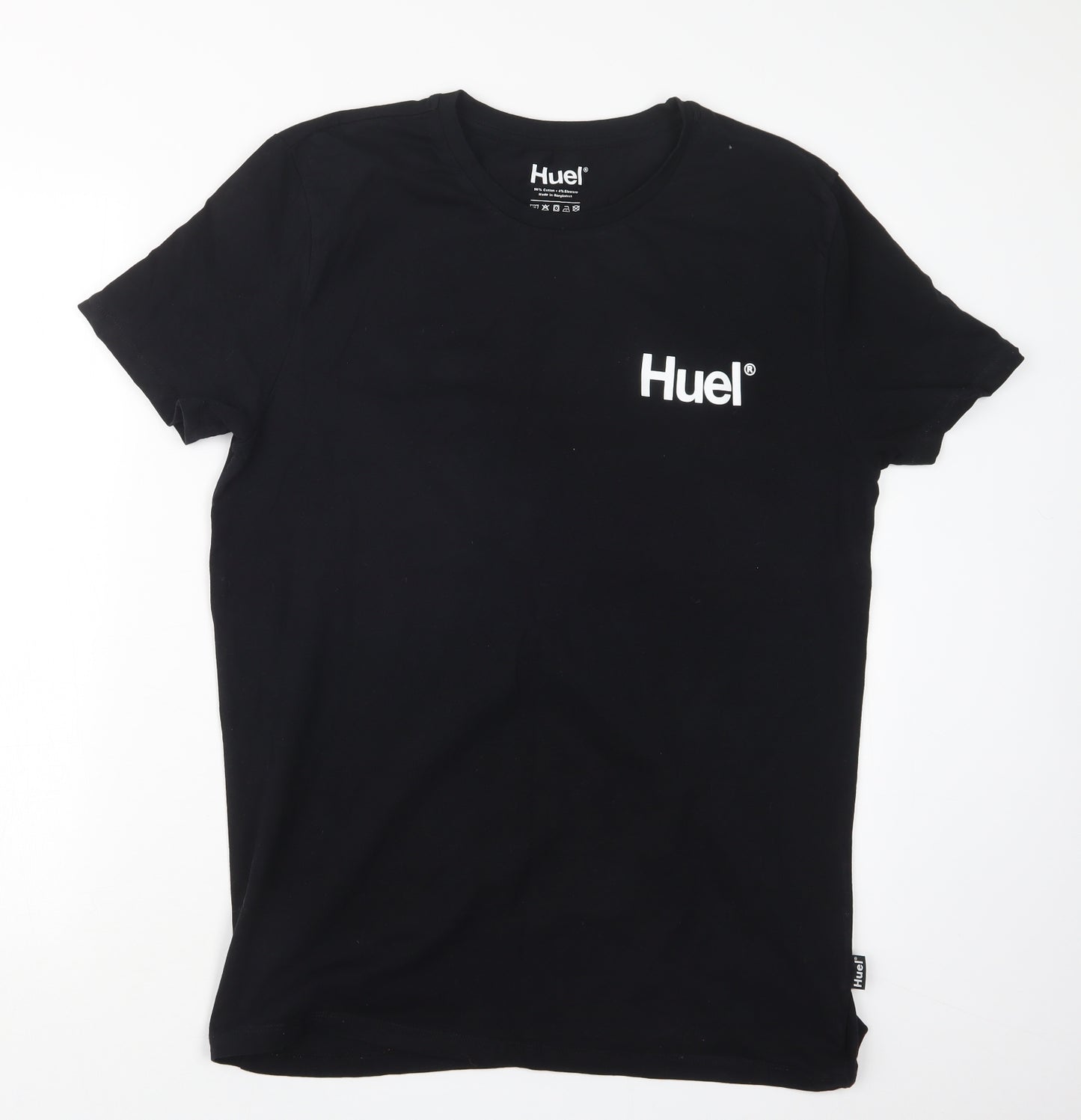 HUEL Mens Black    T-Shirt Size L