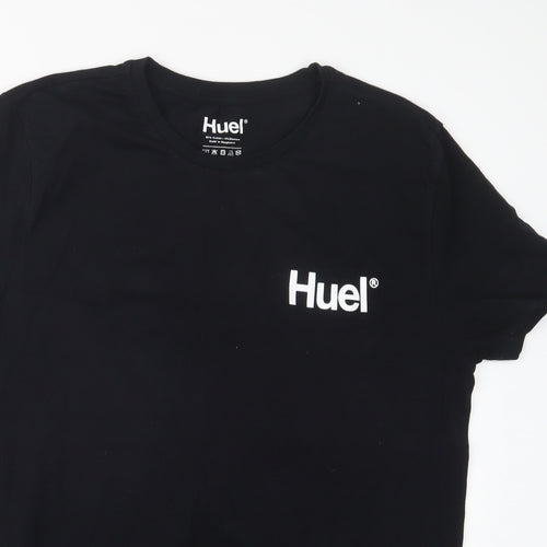 HUEL Mens Black    T-Shirt Size L