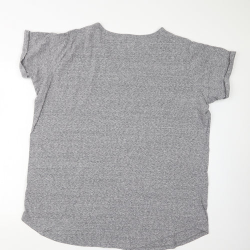 Matalan Womens Grey Geometric  Top Pyjama Top Size 20  - Christmas