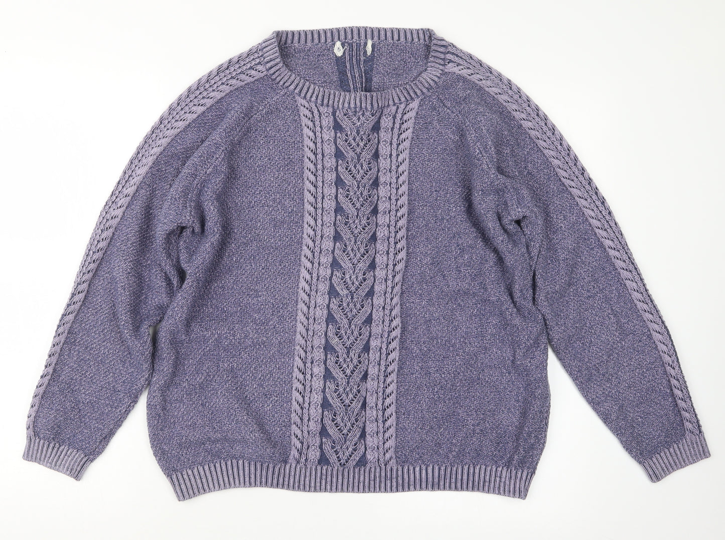 Marks and Spencer Womens Purple  Knit Pullover Jumper Size 20