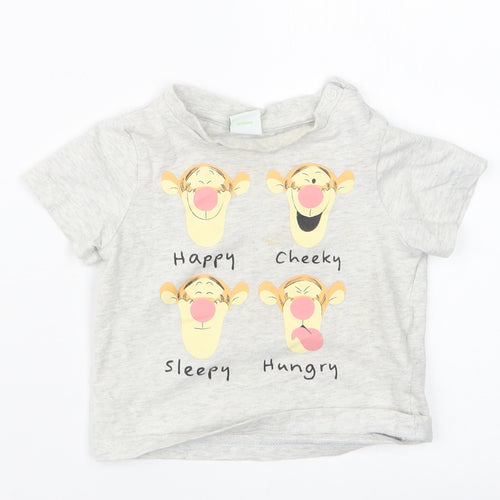 Disney Baby Baby Grey   Basic T-Shirt Size 6-9 Months  - Tigger