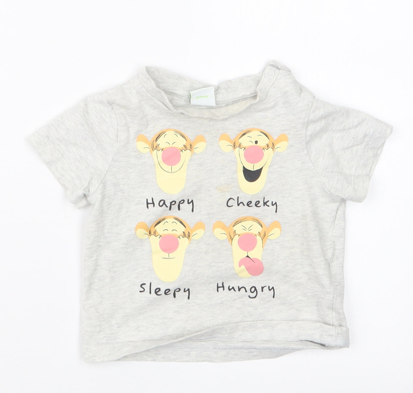 Disney Baby Baby Grey   Basic T-Shirt Size 6-9 Months  - Tigger