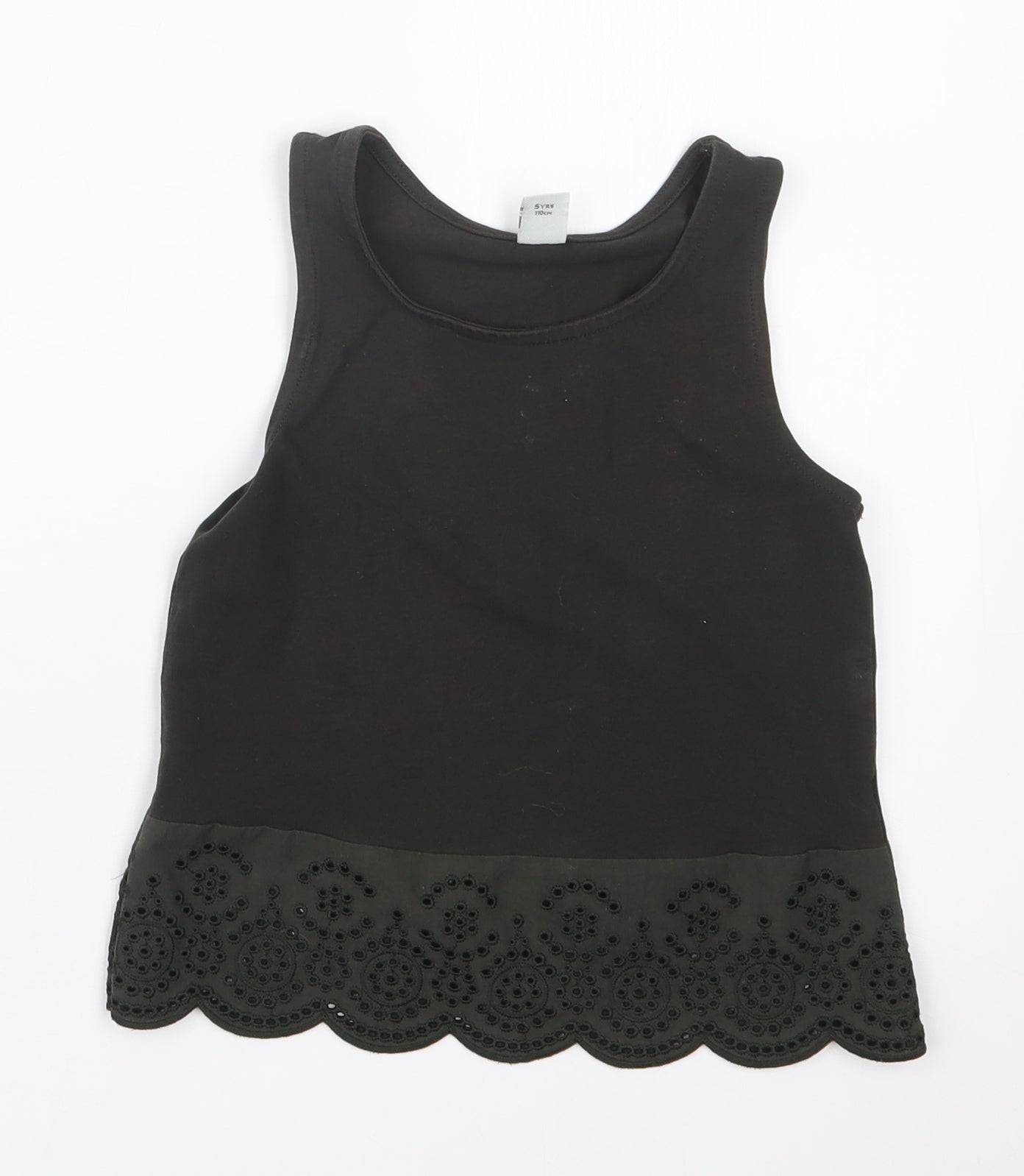 TU Girls Black   Basic Tank Size 5 Years