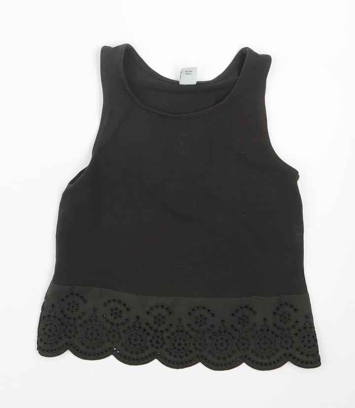TU Girls Black   Basic Tank Size 5 Years