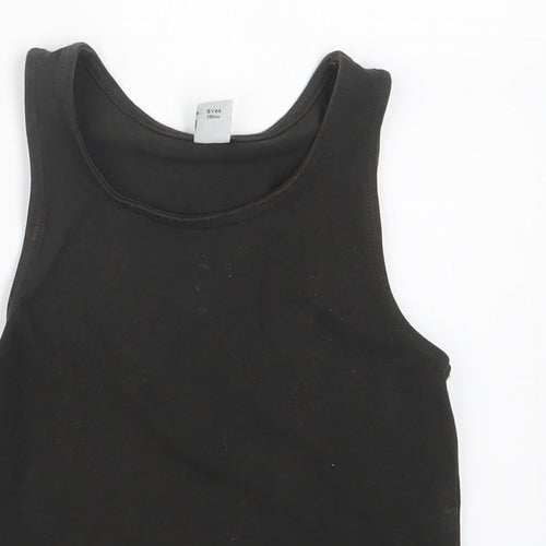 TU Girls Black   Basic Tank Size 5 Years