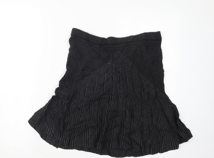 Max Studio Womens Black   A-Line Skirt Size L