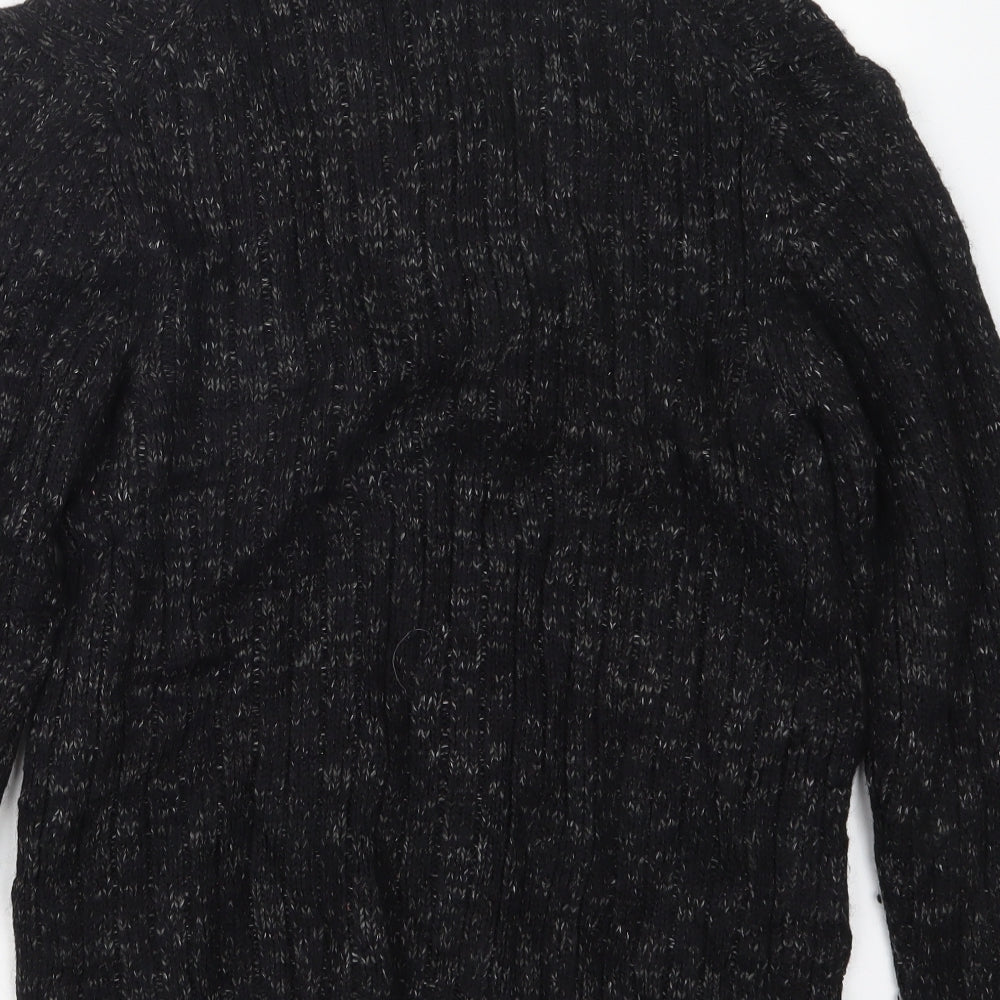 Marks and Spencer Mens Black  Knit Pullover Sweatshirt Size S