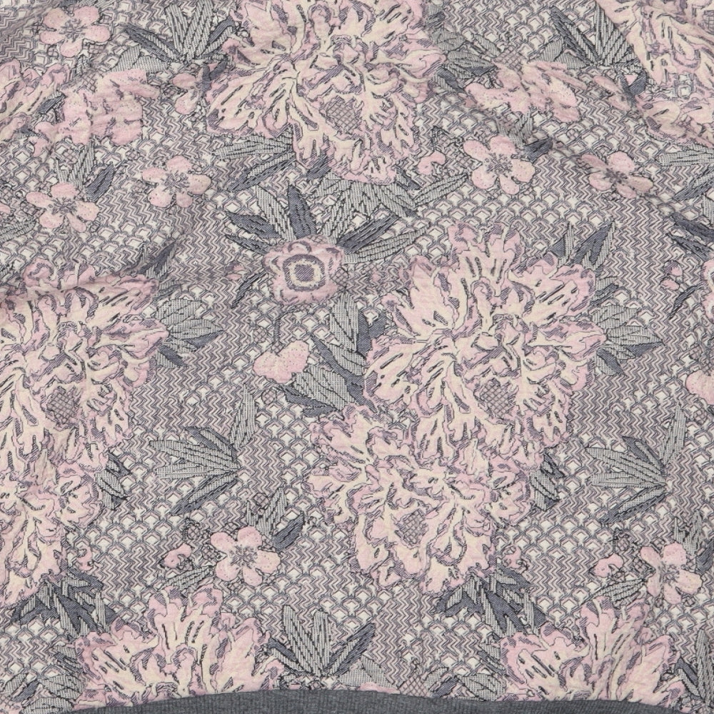 TU Womens Pink Geometric  Jacket  Size 16
