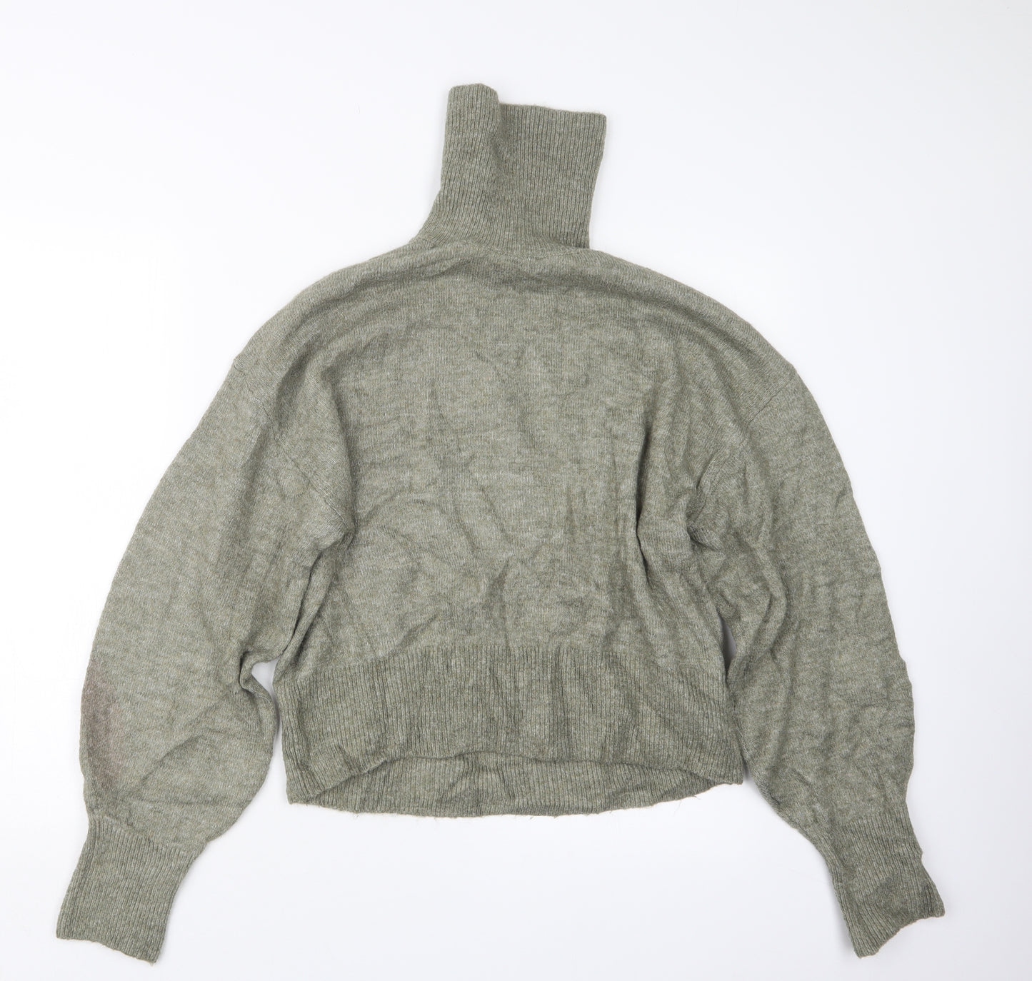 H&M Womens Green  Knit Pullover Jumper Size XS