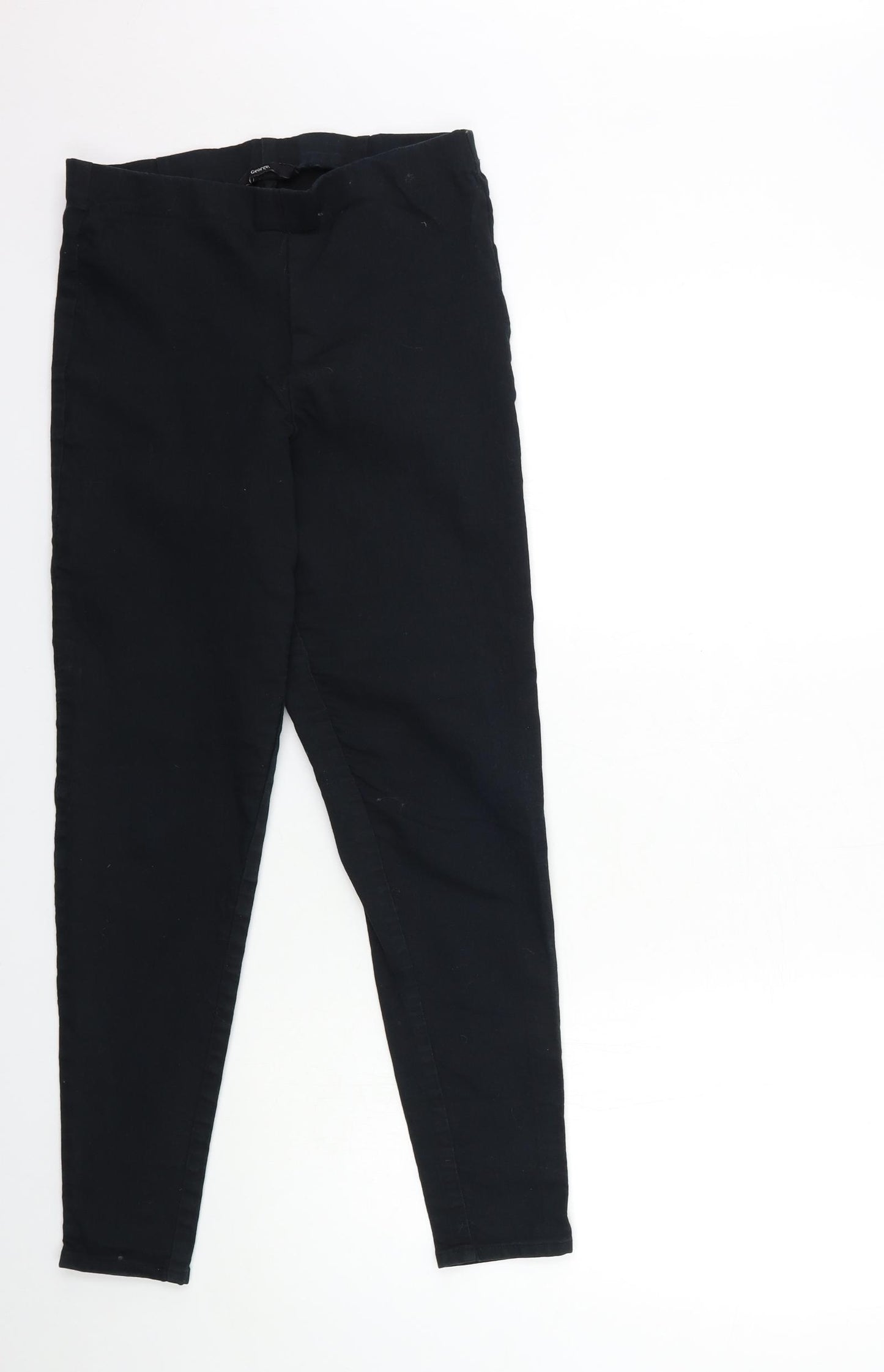 George Womens Black  Denim Jegging Jeans Size 12 L27 in