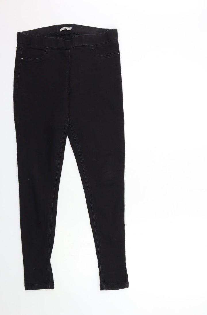 TU Womens Black Denim Tapered Jeans Size 12 L28 in
