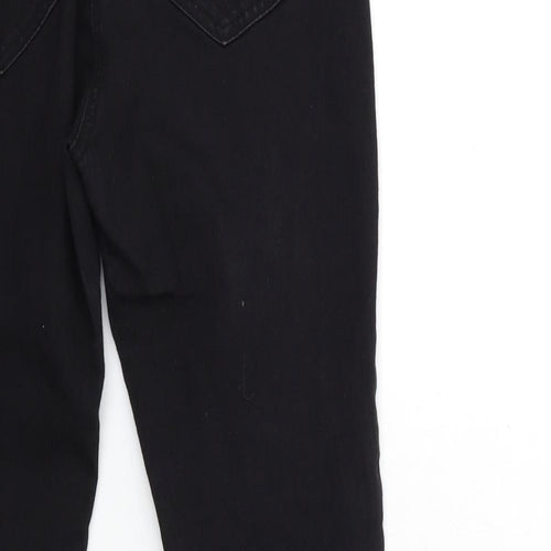 TU Womens Black  Denim Tapered Jeans Size 12 L28 in